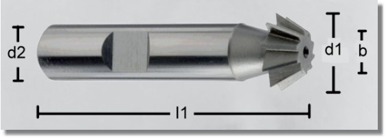 HSSE Single angle shell end mills